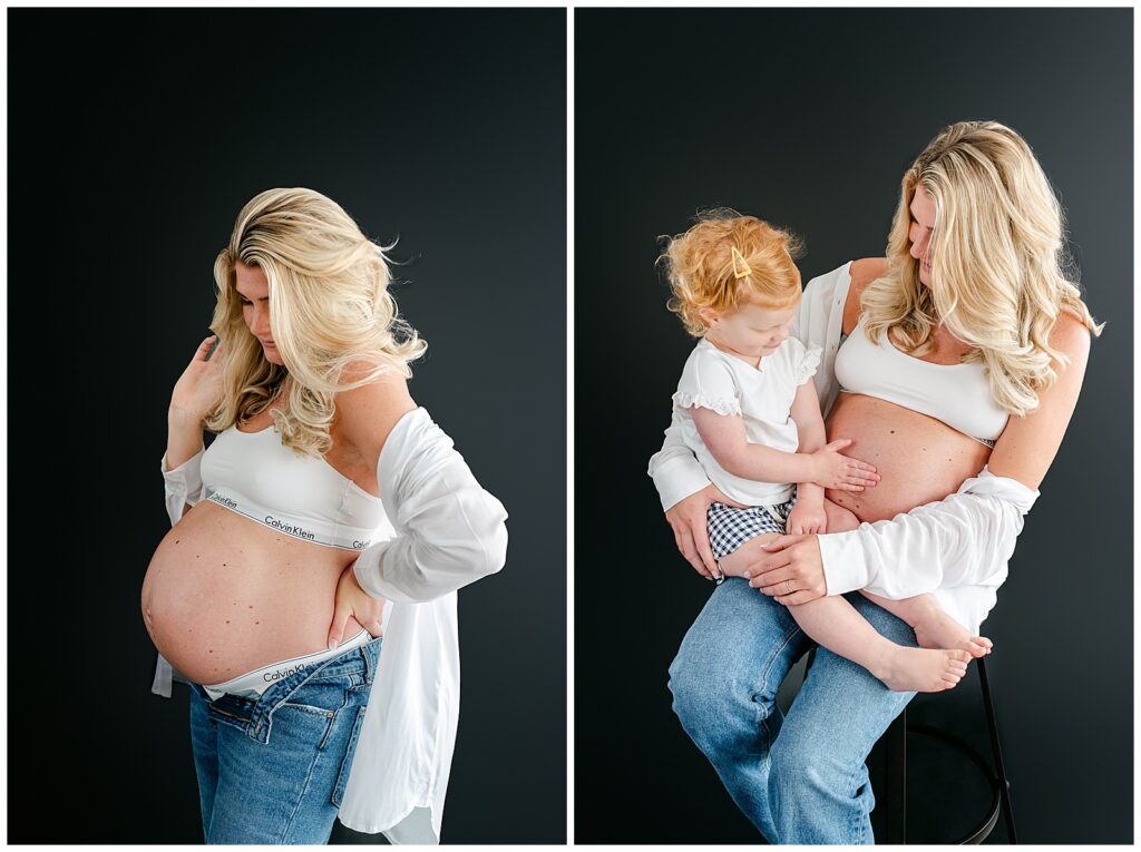 Calvin Klein Inspired Maternity Session