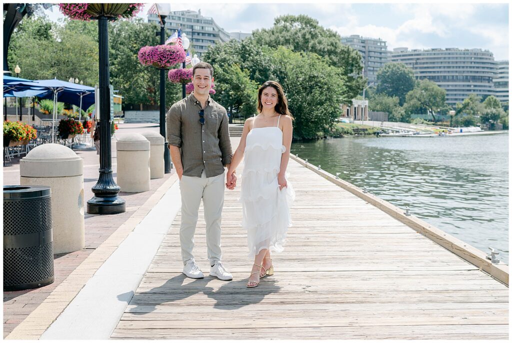Summer Engagement Photos in Georgetown DC