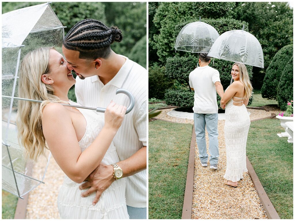 Rainy Day Engagement Photos in Warrenton VA